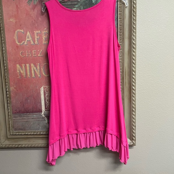 LOGO by Lori Goldstein Pink Tank Top - Picture 5 of 9